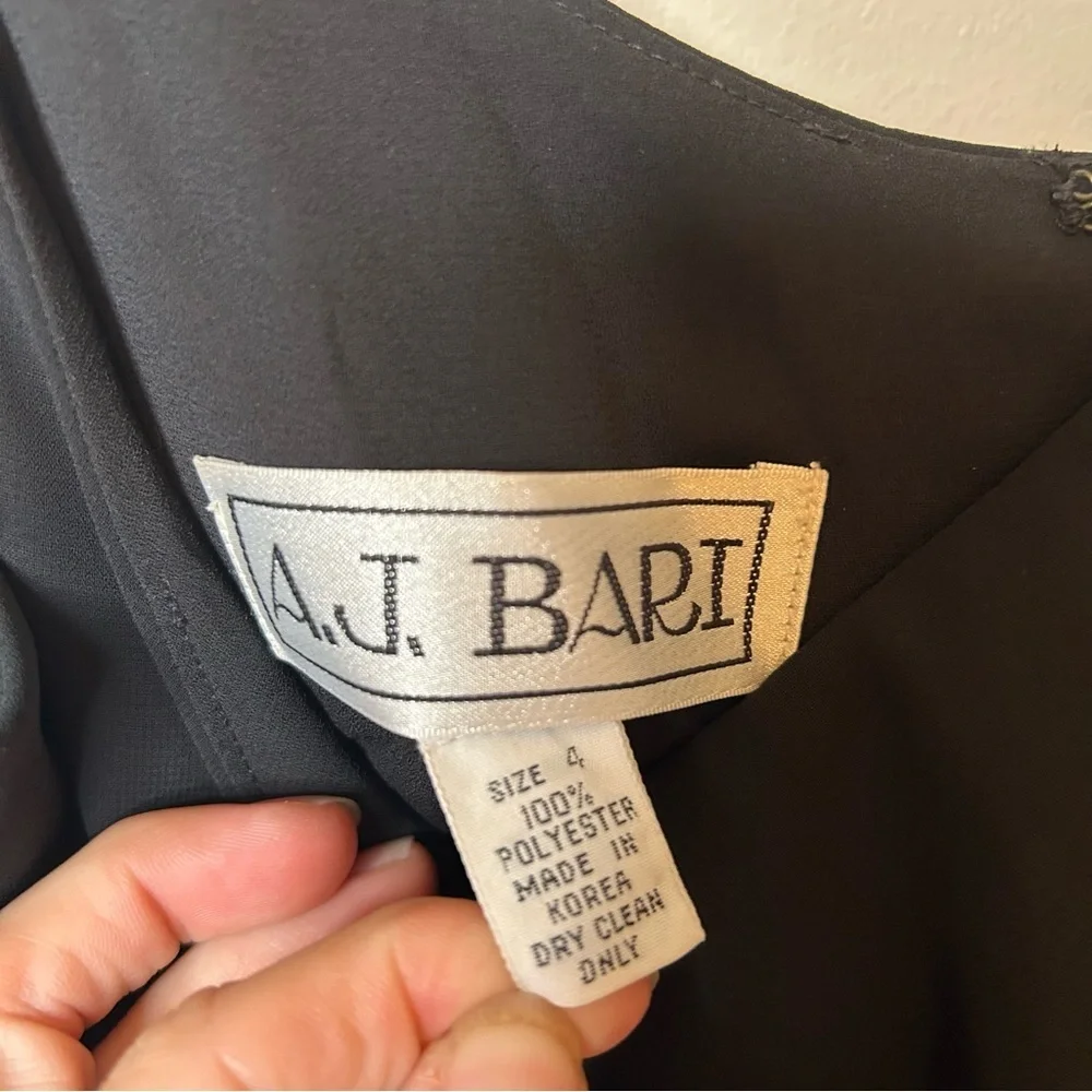 Vintage A.J. Bari Slip Dress size 4 - Picture 9 of 12
